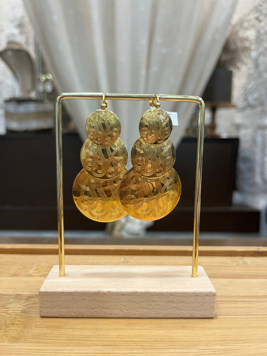 Pendientes largos circunferencia