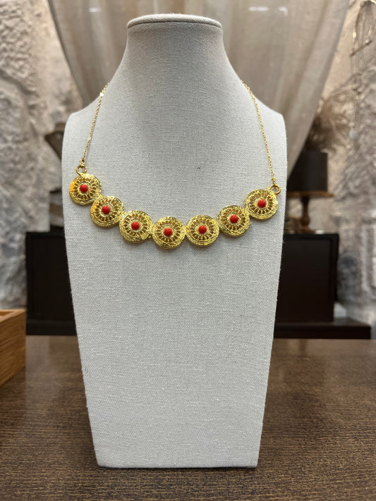 Collar corto circunferencias