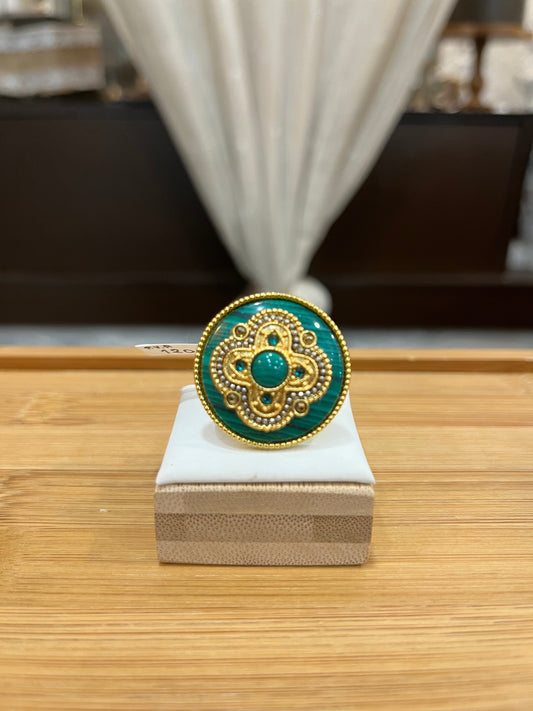 Anillo malaquita